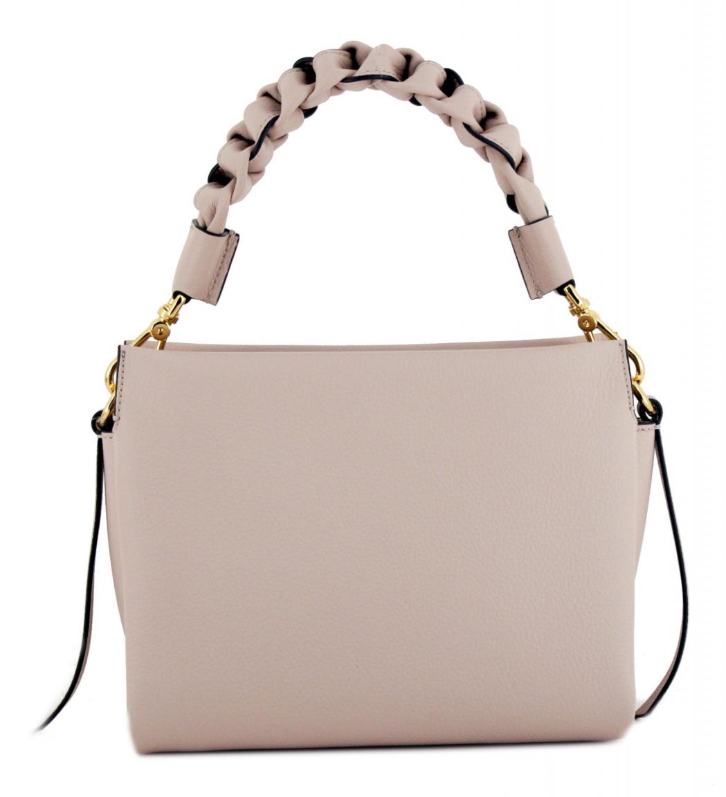 Coccinelle Boheme Small Skin Ledertasche Flechthenkel hellbraun