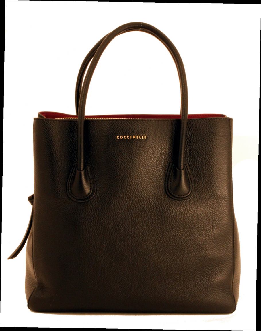 Coccinelle Celly Ledertasche L Henkel Flieder