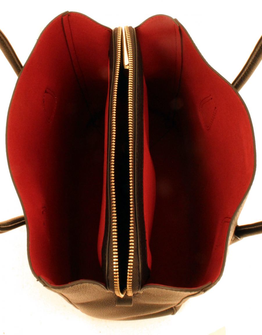 Coccinelle Celly Ledertasche L Henkel Flieder