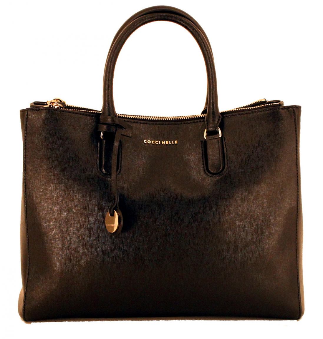 Coccinelle Clementine Kurzgrifftasche Leder Reißverschluss Rot