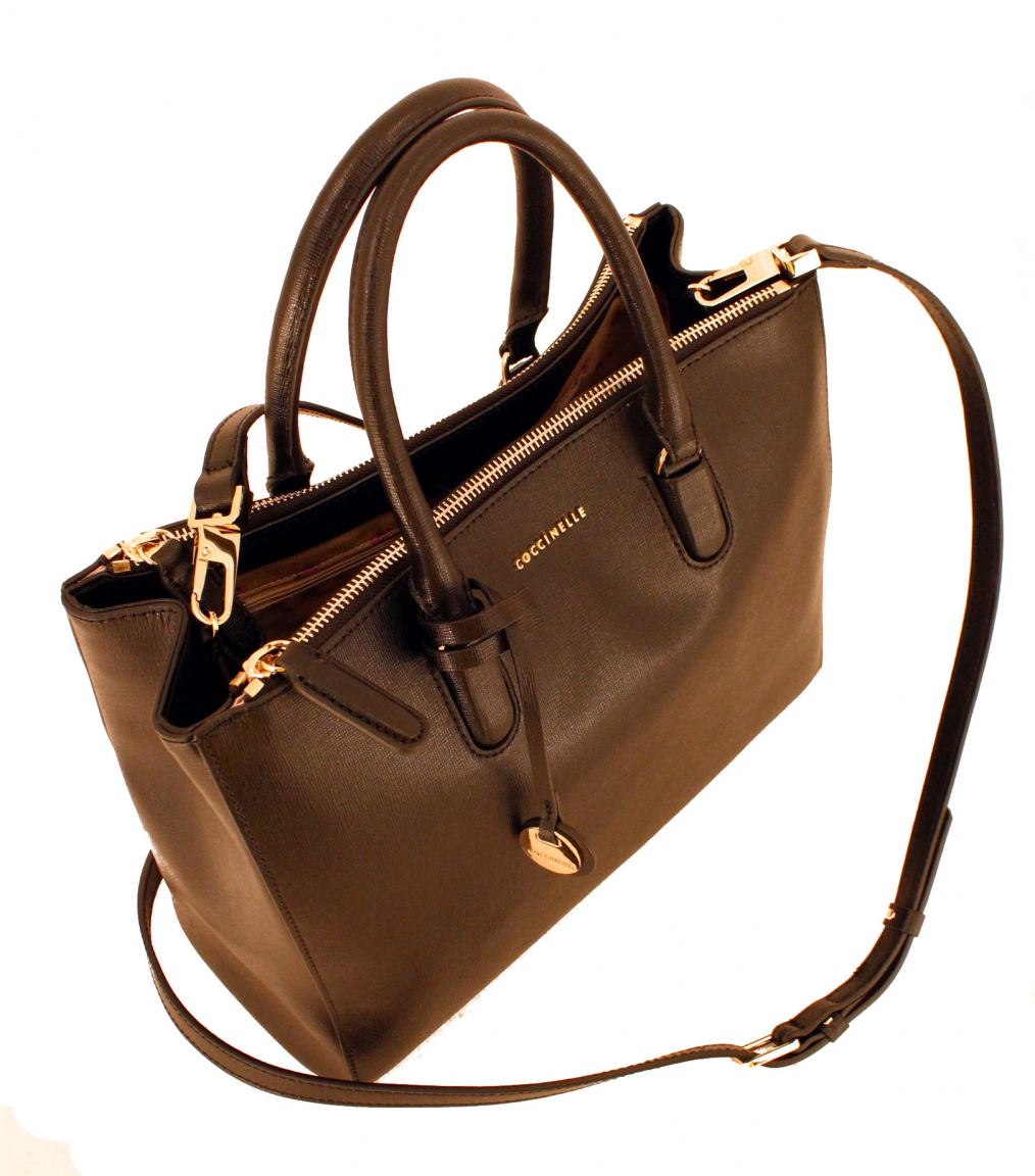 Coccinelle Clementine Kurzgrifftasche Leder Reißverschluss Rot