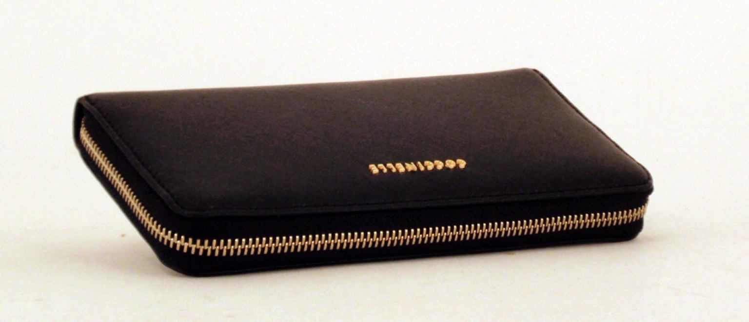 Coccinelle Geldbörse Leder Reißverschluss Rot