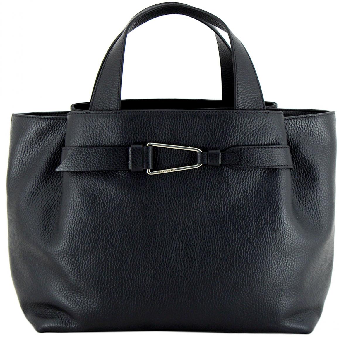 Coccinelle Kurzgrifftasche Malory Warm Taupe Echtleder Italien 