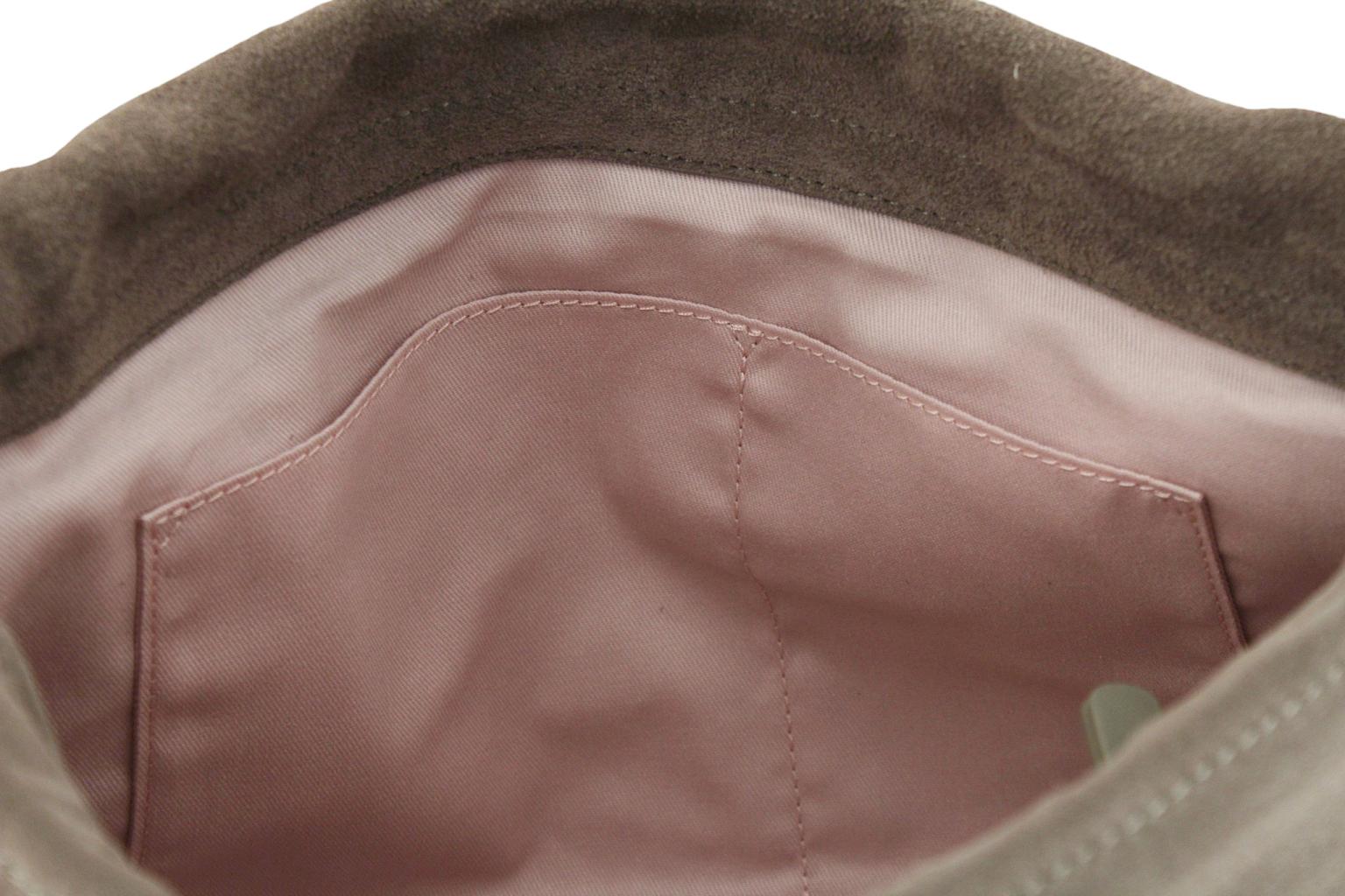 Coccinelle Lidia Suede Überschlagtasche Velours Berry - Braun