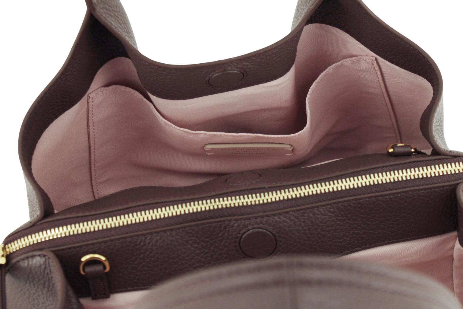 Coccinelle Nell Henkeltasche Leder Noir - Schwarz
