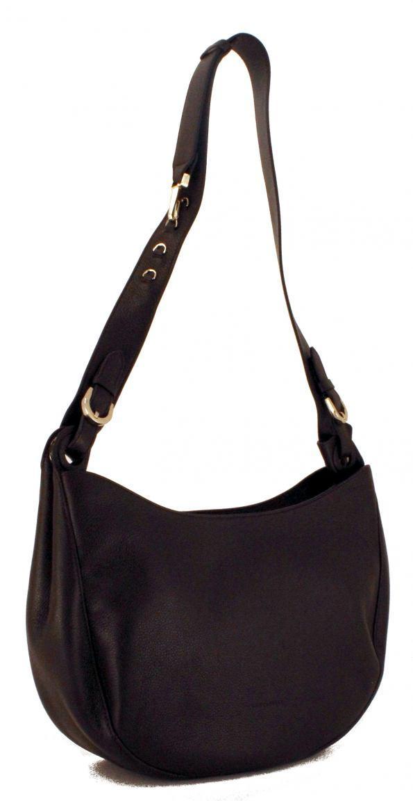 Coccinelle Schultertasche Elodie Leder Riemen Dunkelbraun