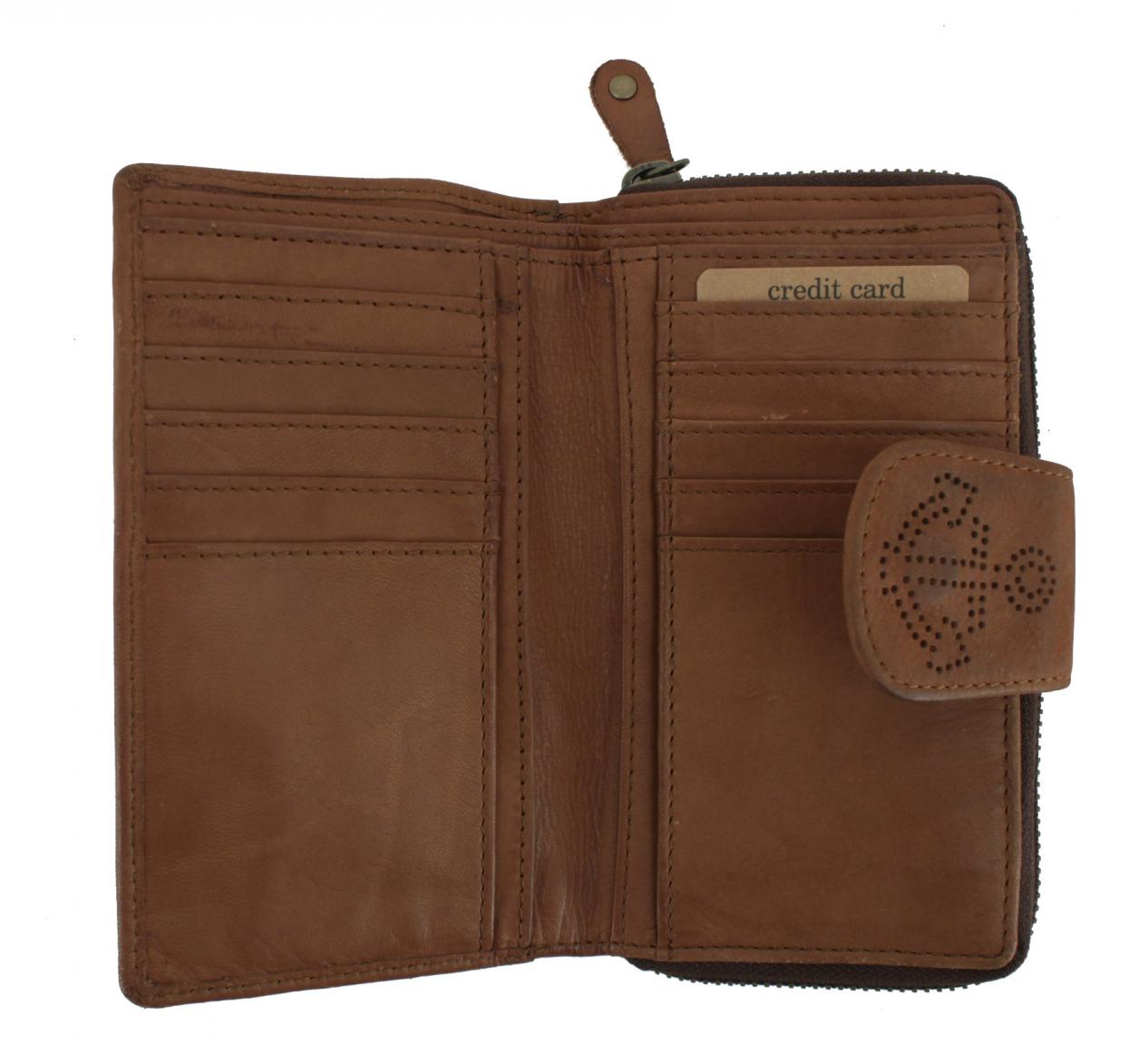 Cognac Harbour2nd braun New Lines Nautilus Portmonee