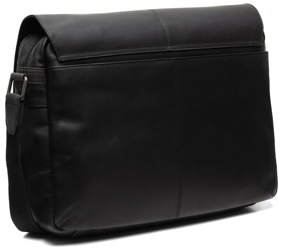 Collegetasche Leder The Chesterfield Brand Richard schwarz Laptopfach