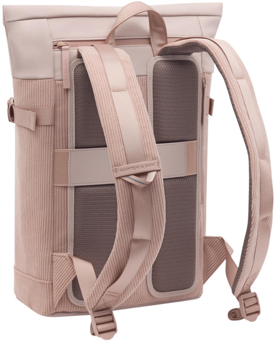 Cordrucksack Kapten and Son feminin rosa Helsinki Rose Clay recycelt
