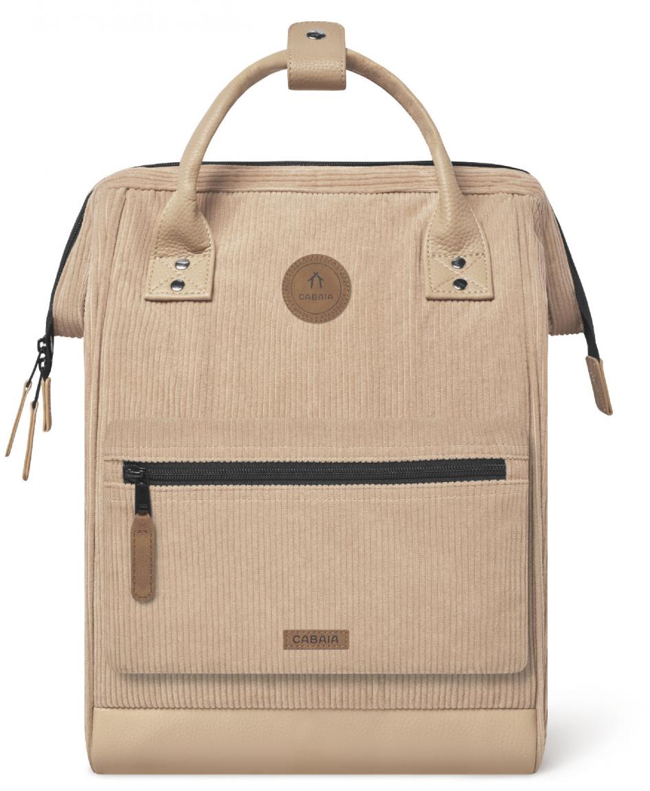 Cordrucksack beige Cabaia weich Pouch Adventurer Medium Luxor