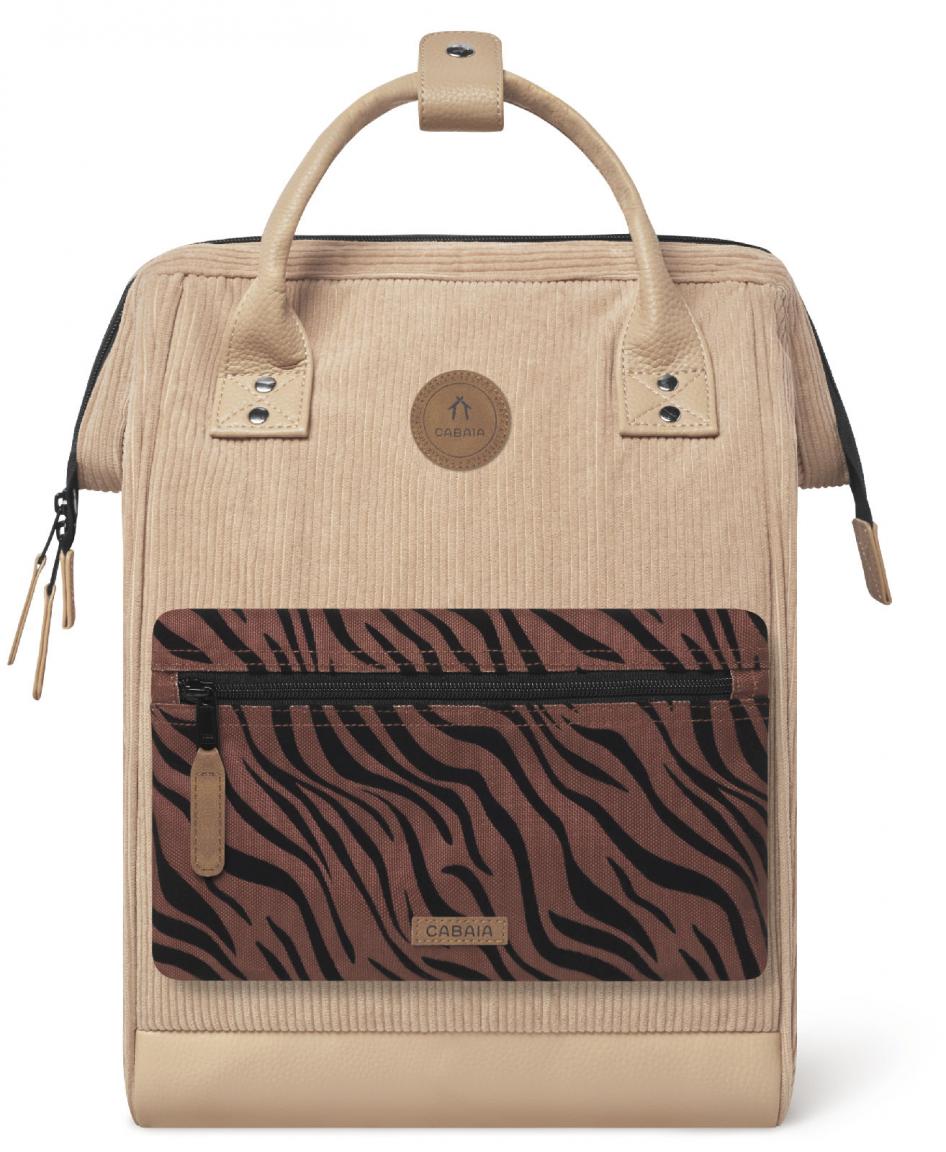 Cordrucksack beige Cabaia weich Pouch Adventurer Medium Luxor