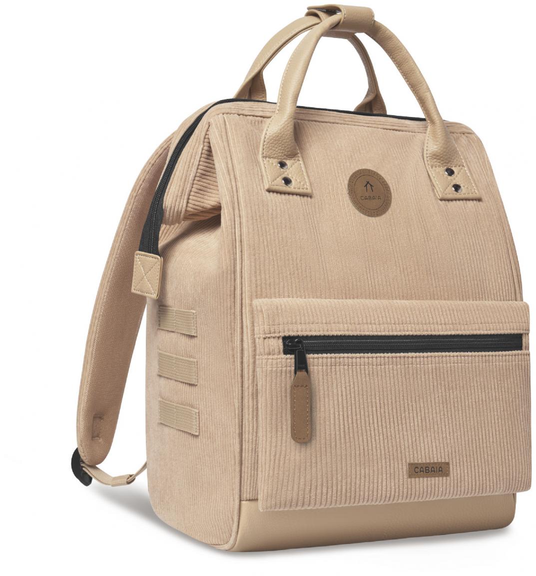 Cordrucksack beige Cabaia weich Pouch Adventurer Medium Luxor
