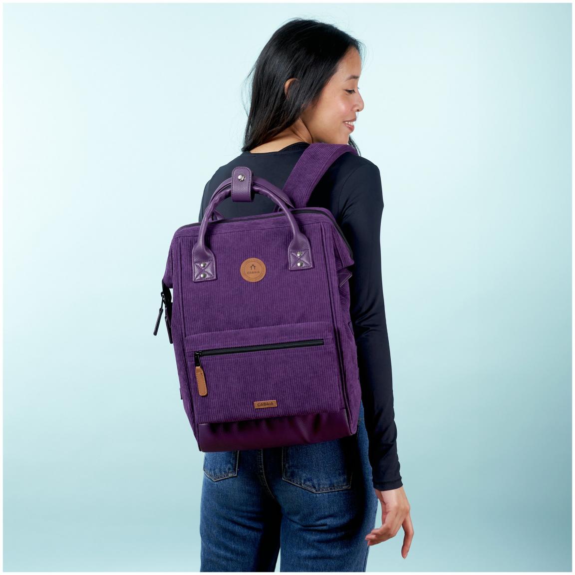 Cordrucksack violett Wechseltasche Cabaia Adventurer Medium Nancy