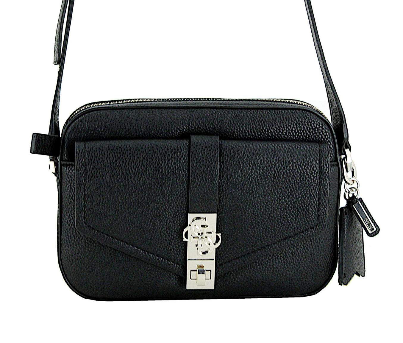 Crossbody Bag Guess Albury Caramel Markenanhänger