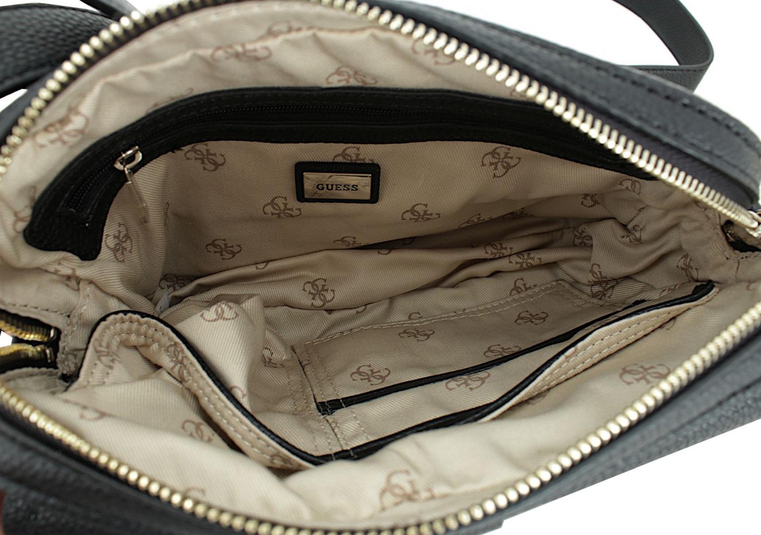 Crossbody Bag Guess Albury Caramel Markenanhänger