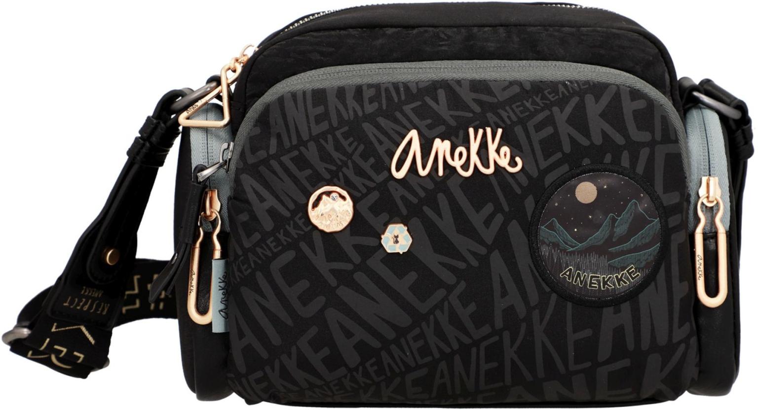 Crossbody Bag Nylon recycled schwarz bunt Logoprint Anekke Nature Woods