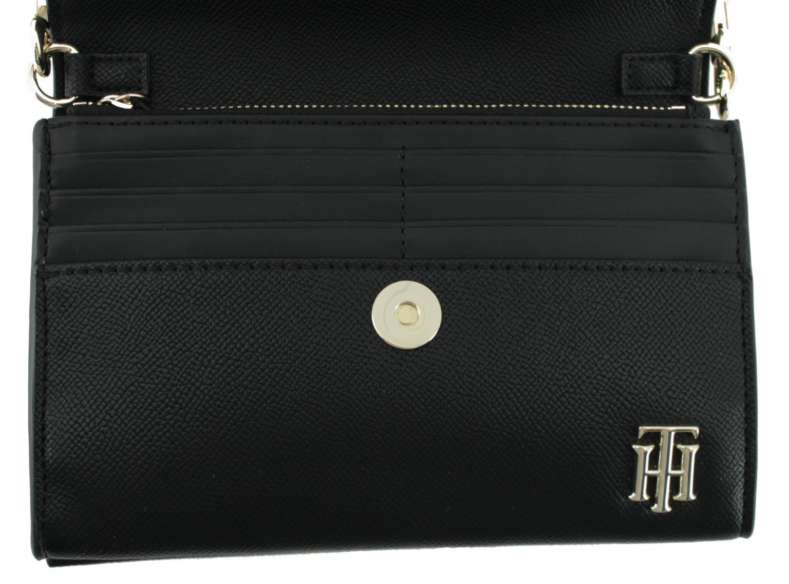 Crossbody Bag Tommy Hilfiger Saffiano Black Schwarz