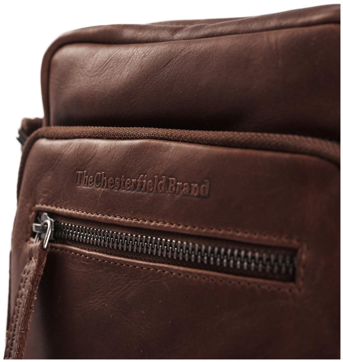 Crossbody Bag dunkelbraun gewachstes Leder The Chesterfield Brand Birmingham