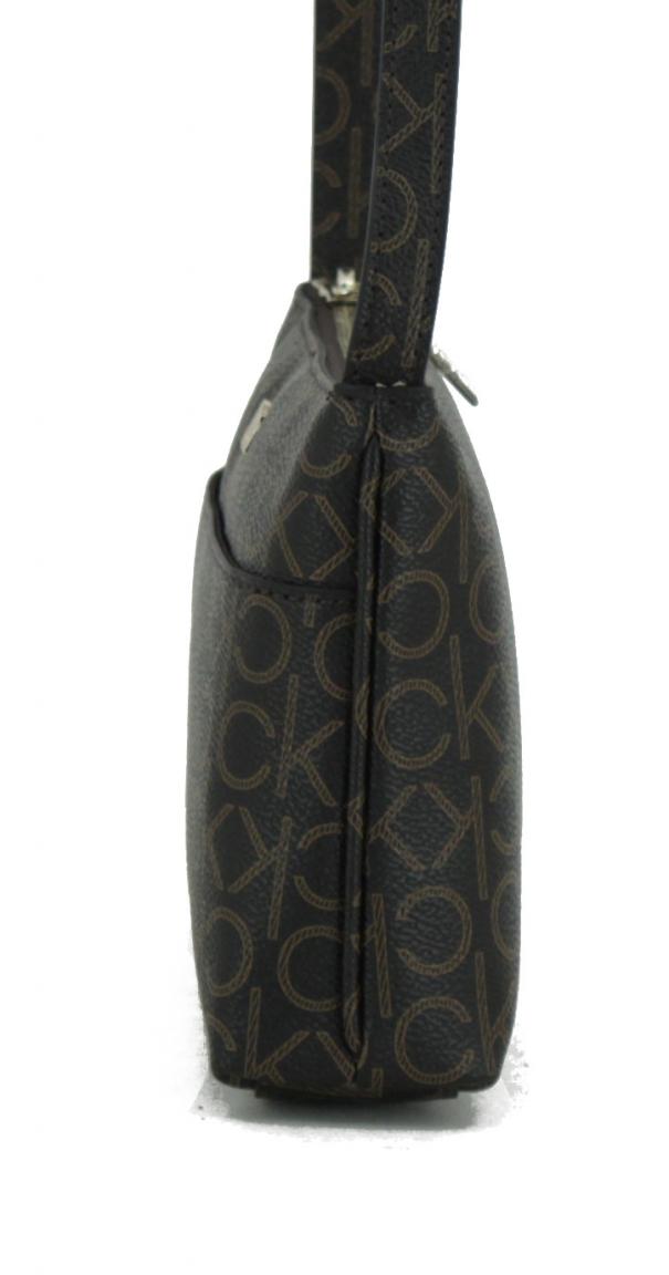 Crossbody Tasche Calvin Klein EW Xbody Monogram Beige Alloverprint