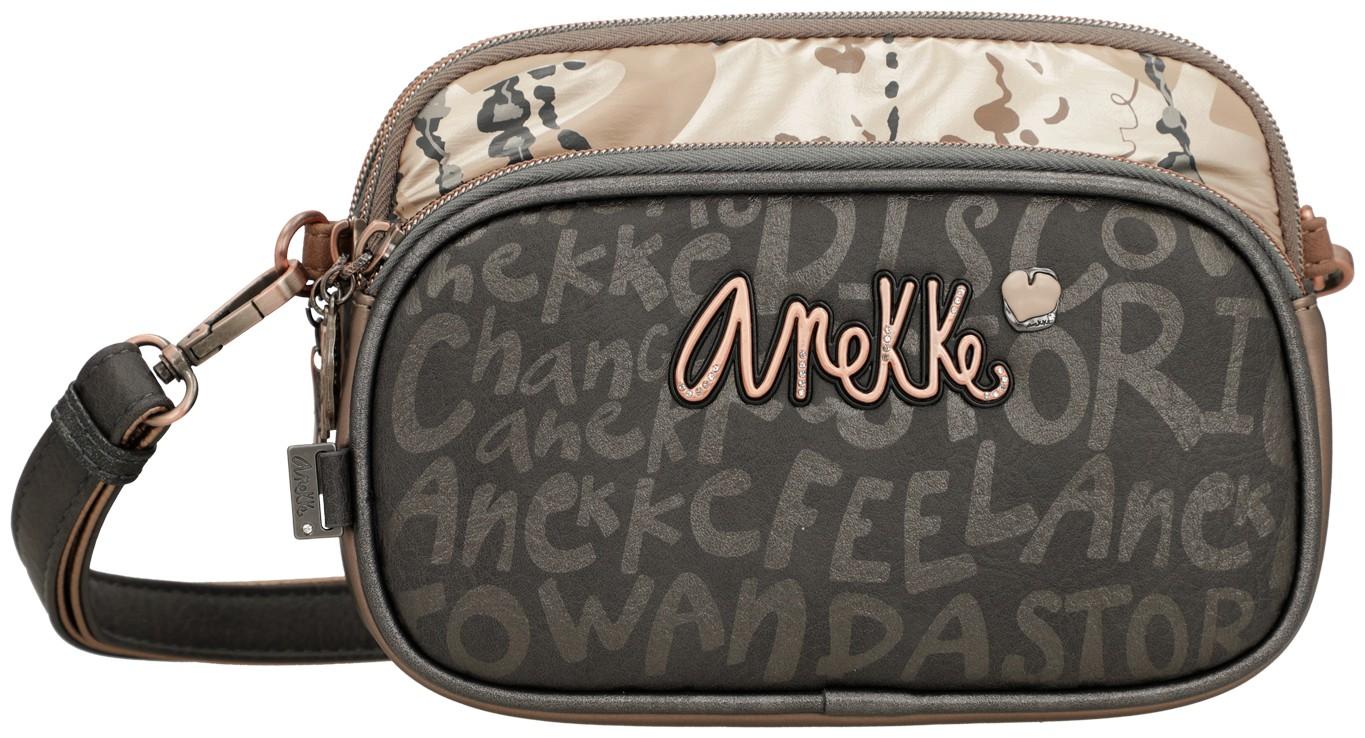 Crossbody bag Anekke Real Intentions Metallic glänzend anthrazit gold