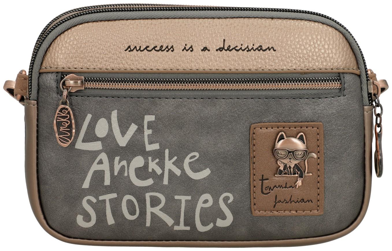 Crossbody bag Anekke Real Intentions Metallic glänzend anthrazit gold