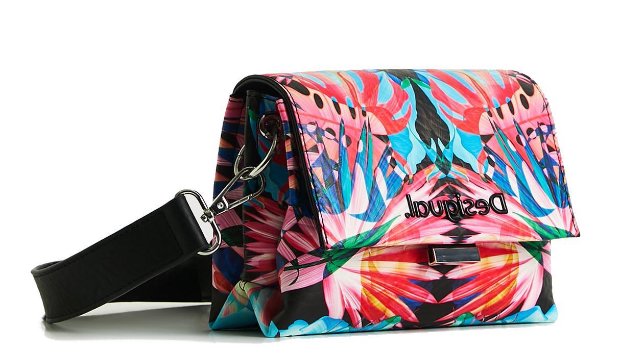 Crossbodybag Desigual Rodas Virtual Pink bunt gemustert