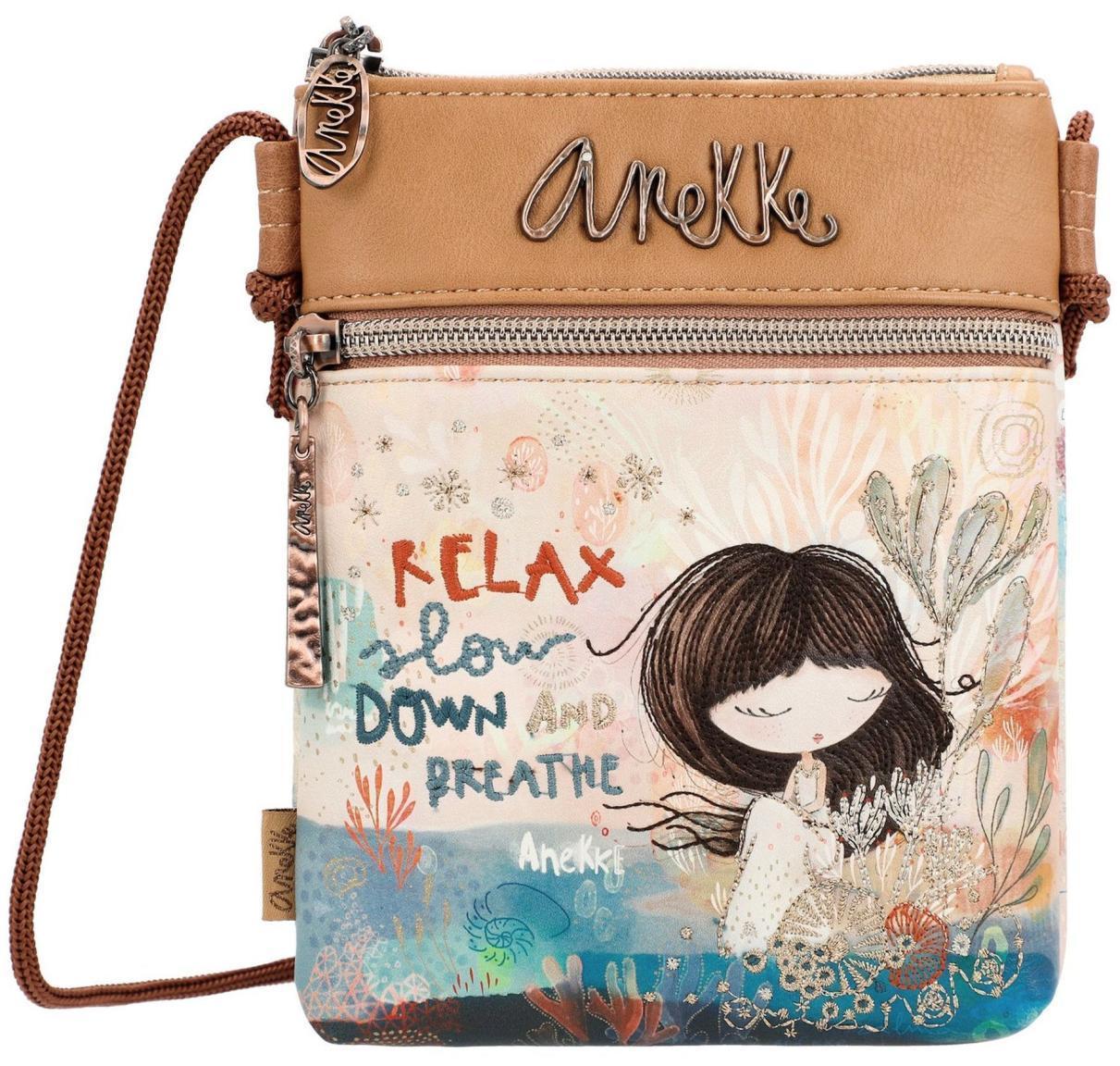 Crossbodybag Slim Anekke Mediterranean Goldglitzer Meeresbrise