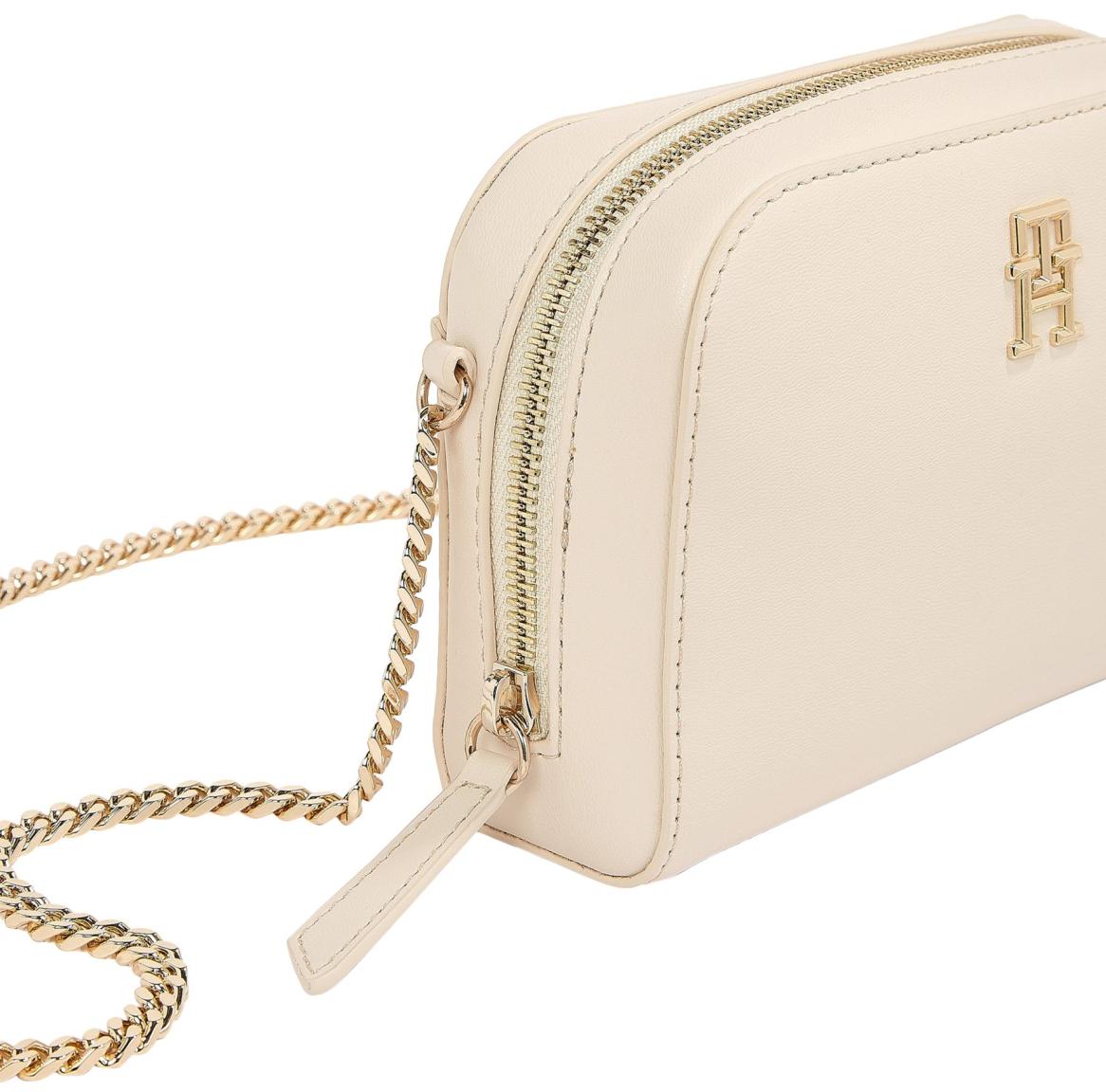 Crossbodytasche Tommy Hilfiger Kettenriemen Beige