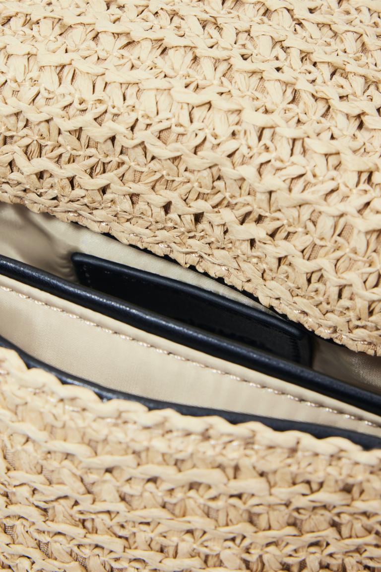 Crossover Bag Bast Desigual Venecia Phone Raffia Überschlag Natural