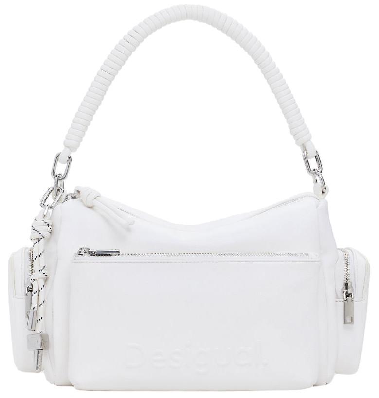 Crossover Bag Desigual Ecru Prägung Half Habana