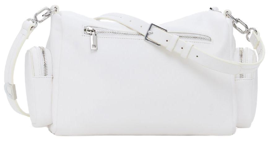 Crossover Bag Desigual Ecru Prägung Half Habana