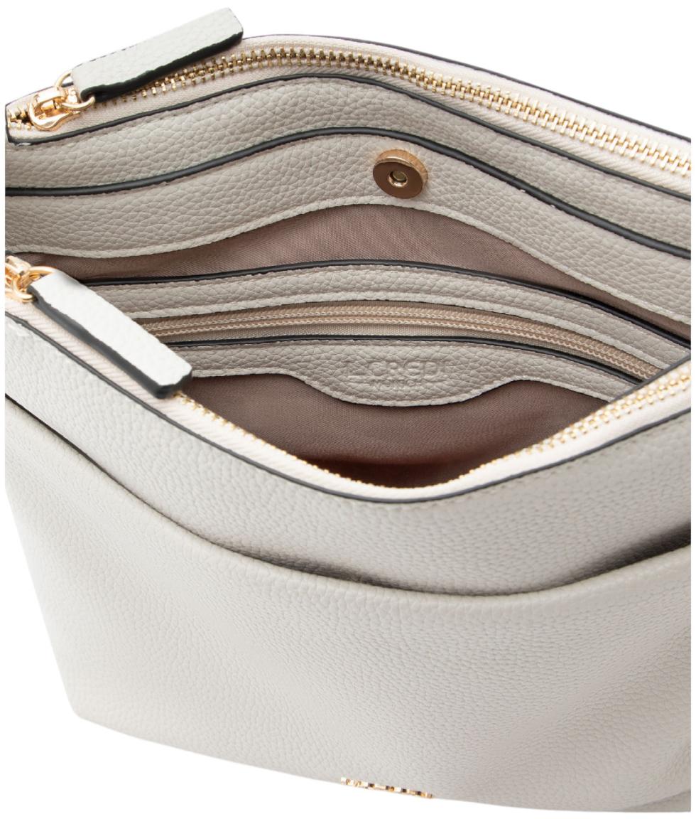 Crossover Bag schmal L.Credi hellgrau Ella vegan