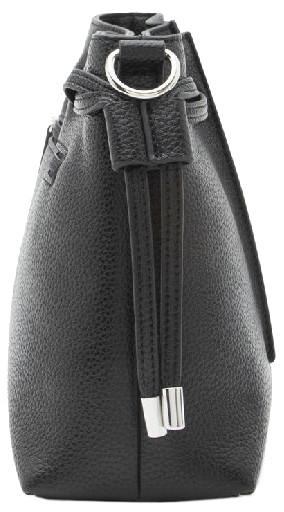 Crossover Bag schwarz L.Credi klein Rahmi vegan Zugbänder