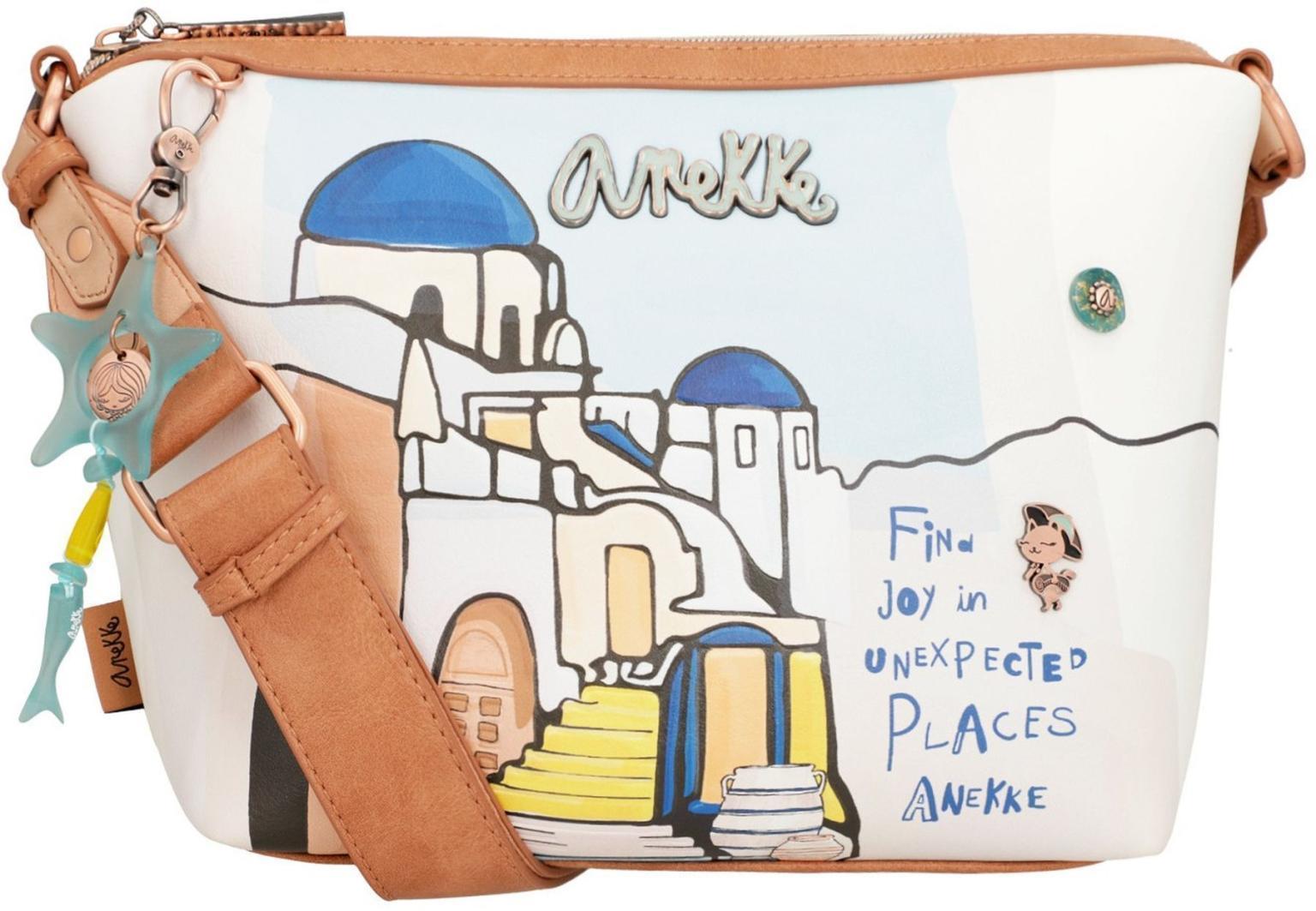 Crossover Tasche Anekke Sunrise Santorin Print Towanda Anhänger