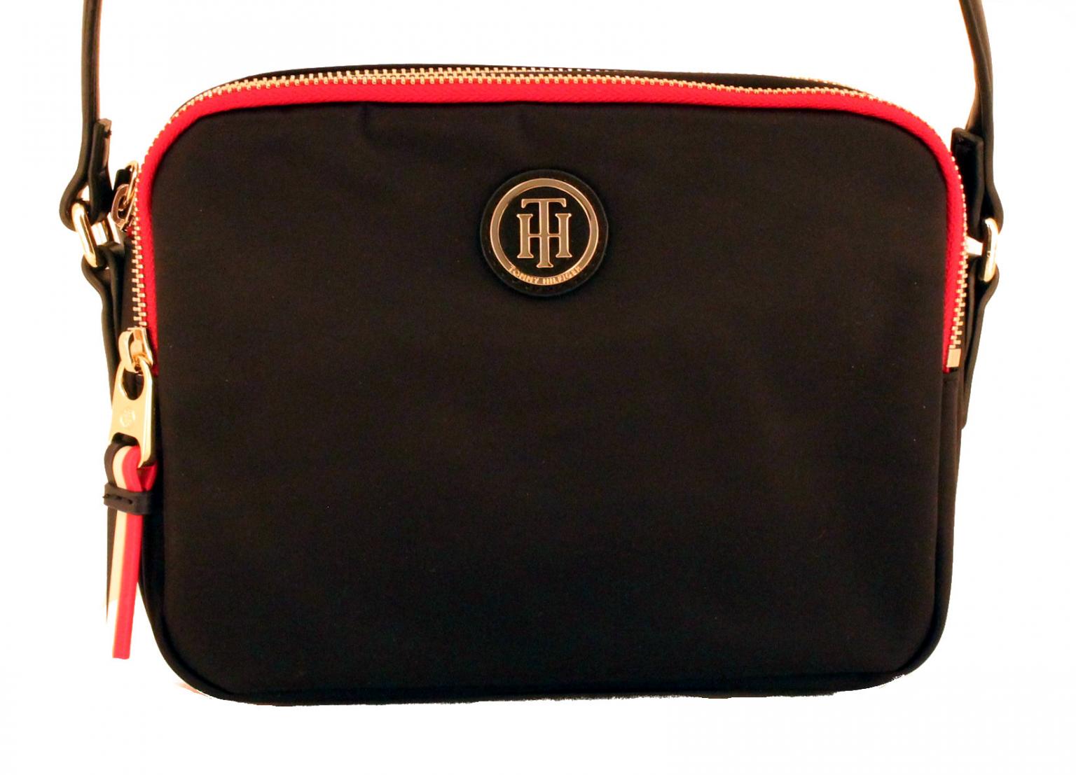 Crossover Tasche Tommy Hilfiger Poppy Black schwarz Rautenmuster