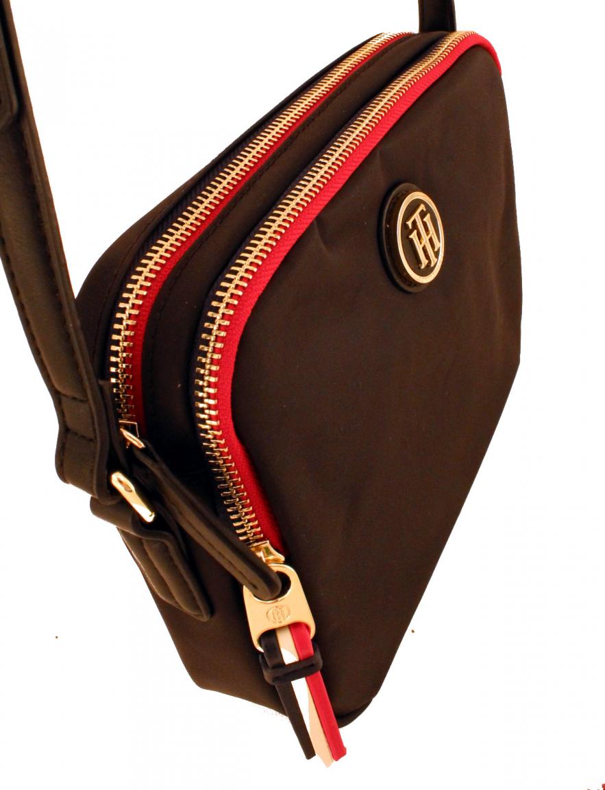 Crossover Tasche Tommy Hilfiger Poppy Black schwarz Rautenmuster