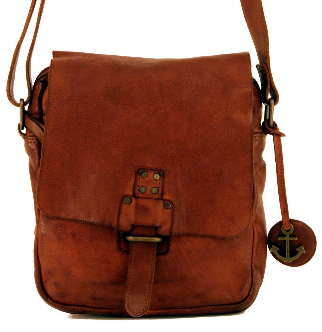 Crossoverbag Harbour2nd Überschlag Marlies Caramel Leder Vintage