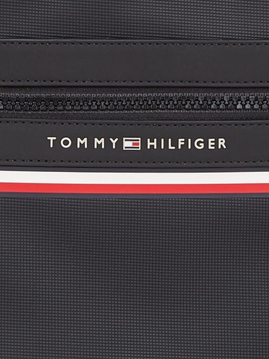 Crossoverbag Men Slim Tommy Hilfiger Stripe Mini Crossover Black strukturiert