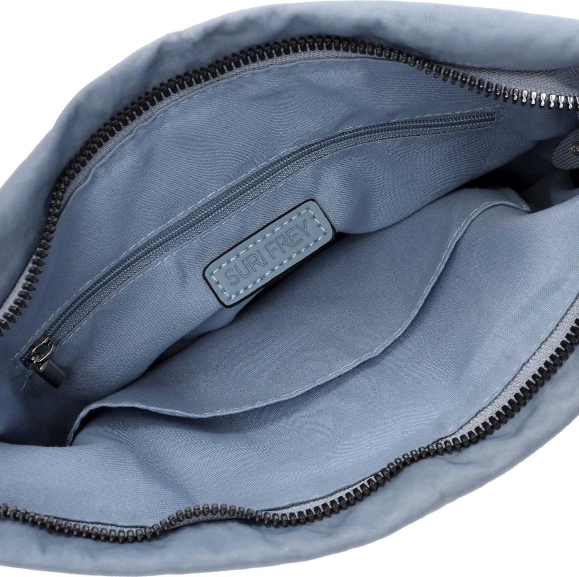 Crossovertasche Abby Suri Frey Denim schimmerndes Nylon nachhaltig