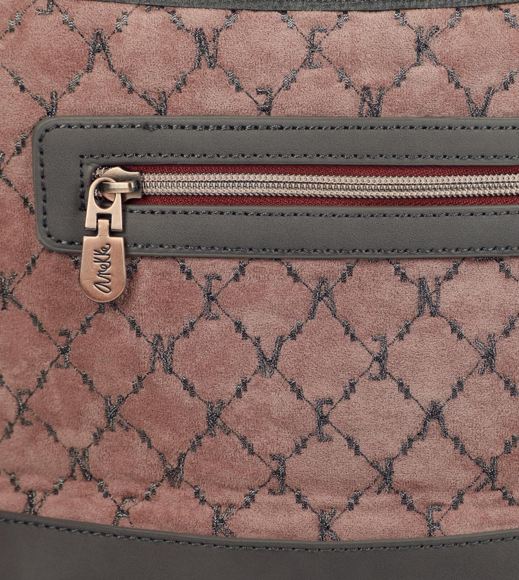 Crossovertasche Anekke Couture Beige Samt Paris Fake Fur