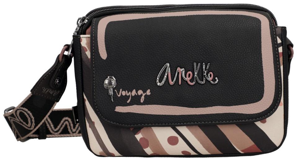 Crossovertasche Anekke Mademoiselle Parisian schwarz altrosa