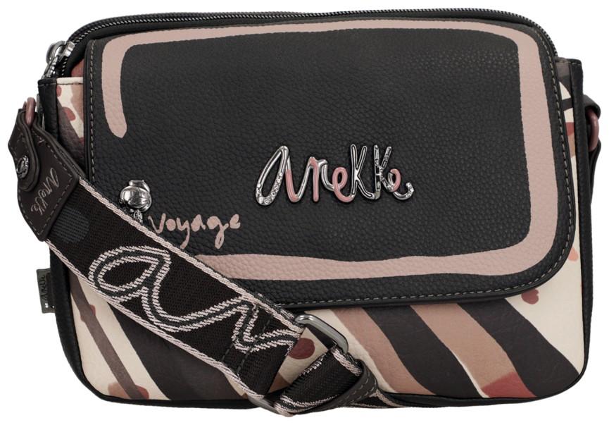 Crossovertasche Anekke Mademoiselle Parisian schwarz altrosa