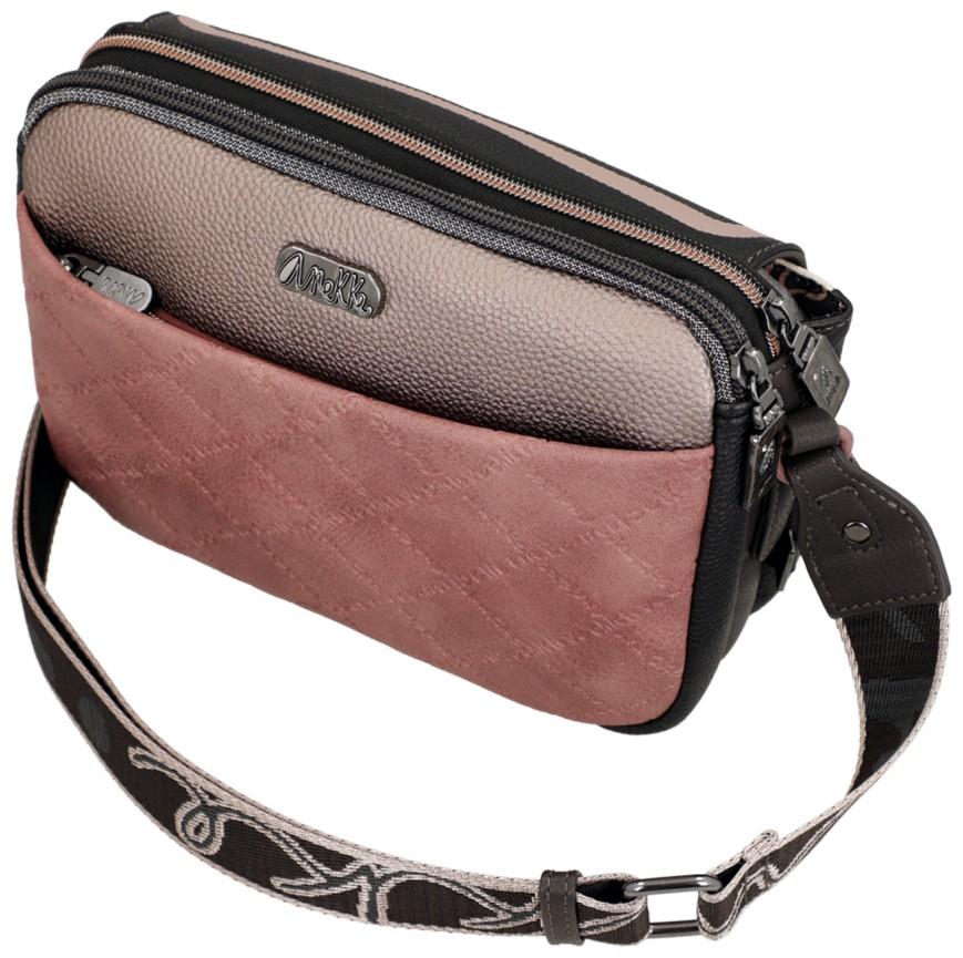 Crossovertasche Anekke Mademoiselle Parisian schwarz altrosa