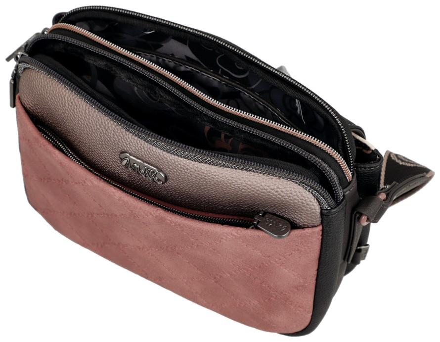Crossovertasche Anekke Mademoiselle Parisian schwarz altrosa