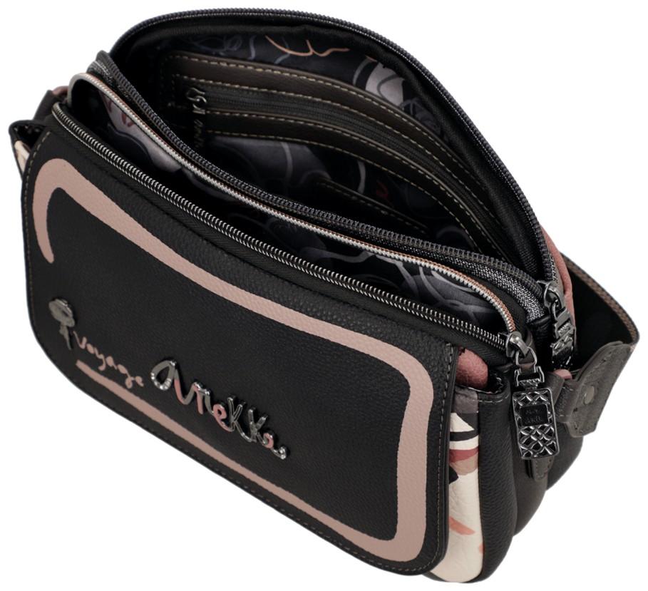 Crossovertasche Anekke Mademoiselle Parisian schwarz altrosa