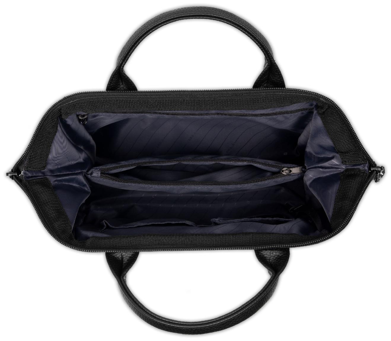 Crossovertasche Cabaia Catane Crossbody Medium schwarz weiß