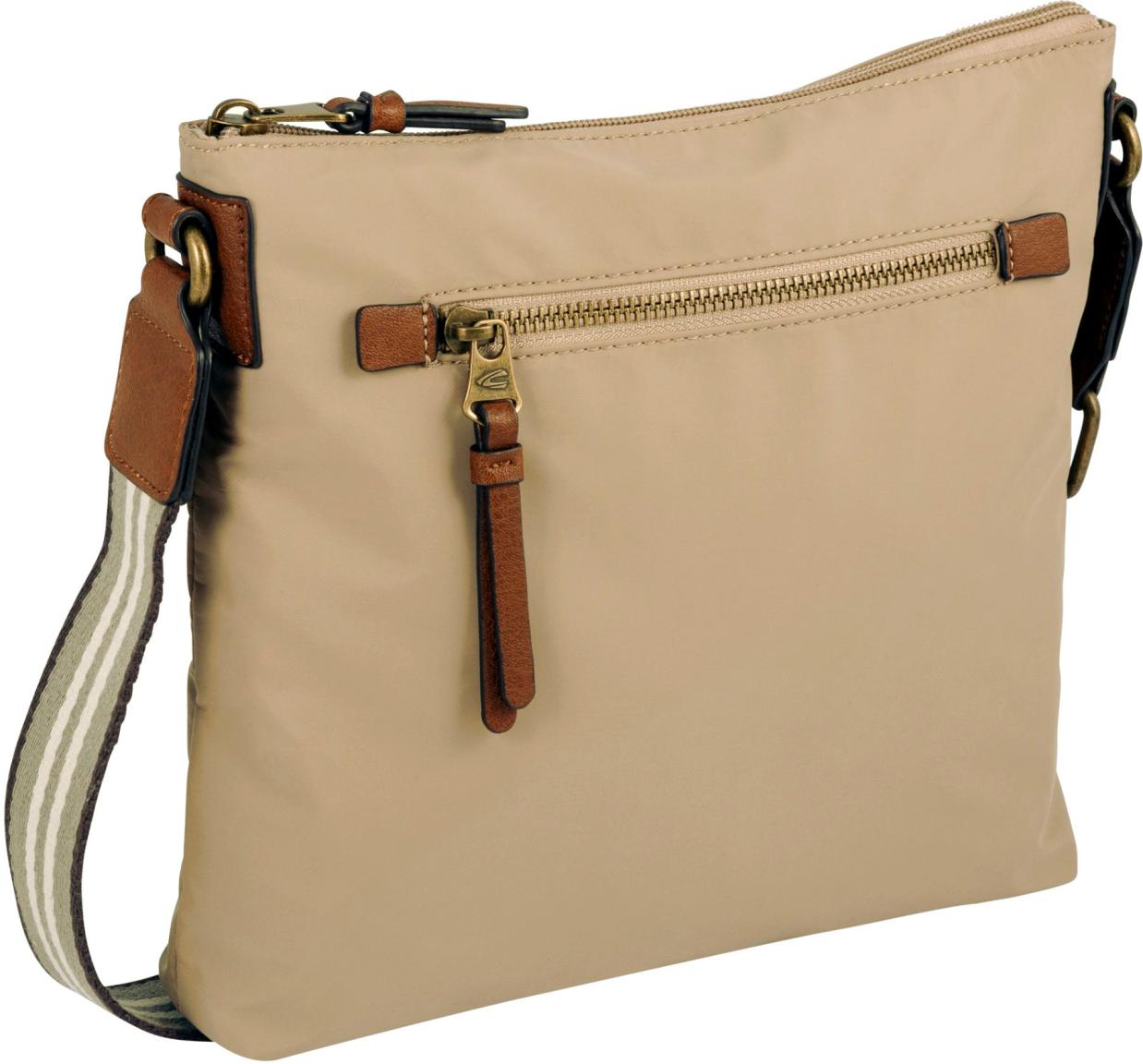 Crossovertasche Damen im Safarilook Bari Beige Camel Active