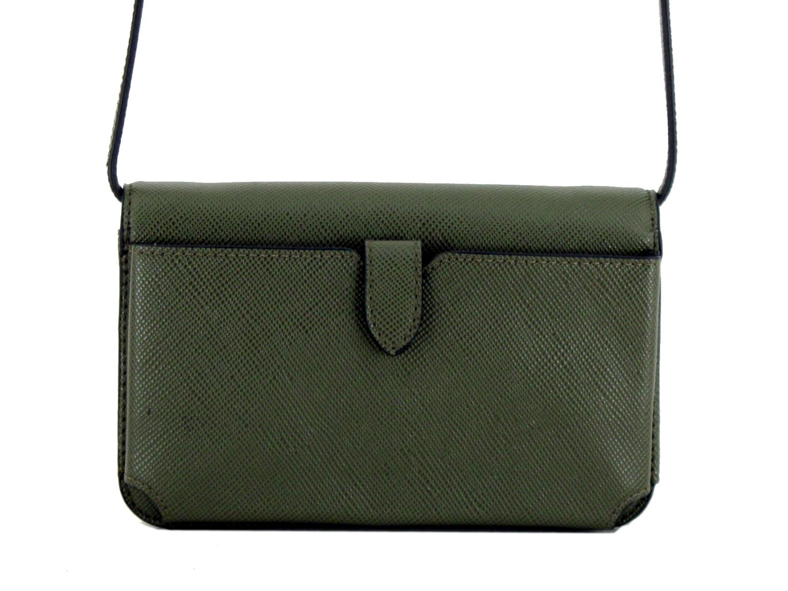 Crossovertasche Guess Laurel SLG Olive grün Handyfach 