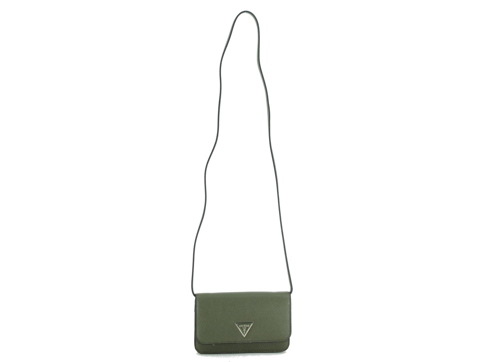 Crossovertasche Guess Laurel SLG Olive grün Handyfach 
