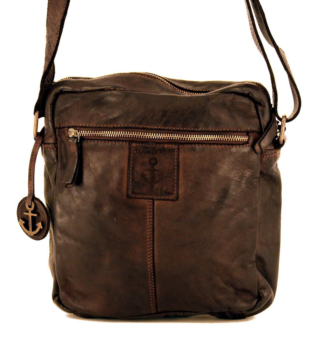 Crossovertasche Harbour 2nd Siw Plain and Studs Grey graubraun